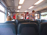 写真：ベルゲン鉄道車内
