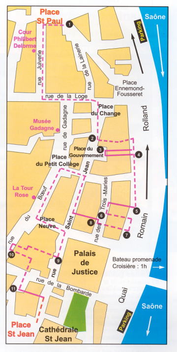 図：リヨン旧市街のトラプール